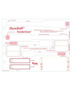 DuraSoft® TenderCare® Laser Patient ID Wristband, Mother Father Baby Set with Tags and Extenders, Tamper Evident, White