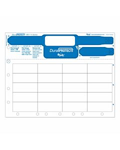 DuraProtect® Laser Patient ID Wristband, Adult, 20 labels/sheet, Blue
