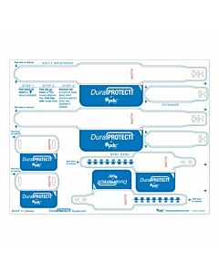 DuraProtect® Laser Patient ID Wristband Set, Mother/Father/Baby, Serialized, 1 Tag, 2 Extenders, White