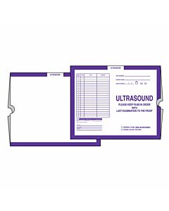 Category Insert Jacket Open End Ultrasound Purple 28# Kraft 14-1/4"x17-1/2" - 250 per Case