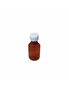 Bottle with Child-Resistant Cap Plastic 2 oz Amber 200 per Box