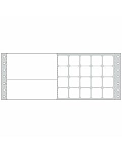Label Misys/Sunquest Dot Matrix Paper Permanent  8"x3 7/16" White 2000 per Box