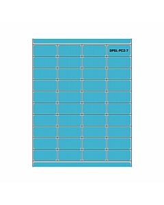 Label Laser Piggyback Paper Permanent 4  2"x7/8" Blue 40 per Sheet, 250 Sheets per Box