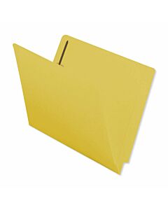 Barkley™ Match End Tab Folder Fas# 1&3 11pt Color Stock Yellow Flush Front 12 1/4" x 9 1/2" 2ply - 50 per Box