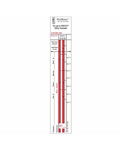 Flometer® IV Label Compatible with 500 ml Baxter/Viaflex Paper Removable 1-1/4"x7" White 1000 per Box