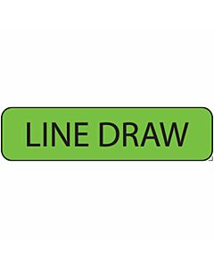Label Paper Removable Line Draw, 1" Core, 1 1/4" x 5/16", Fl. Green, 760 per Roll