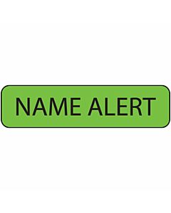 Label Paper Removable Name Alert, 1" Core, 1 1/4" x 5/16", Fl. Green, 760 per Roll