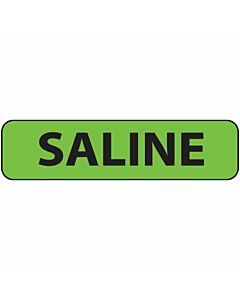 Label Paper Removable Saline, 1" Core, 1 1/4" x 5/16", Fl. Green, 760 per Roll