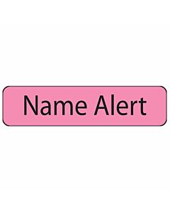 Label Paper Removable Name Alert, 1" Core, 1 1/4" x 5/16", Fl. Pink, 760 per Roll