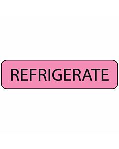 Label Paper Removable Refrigerate, 1" Core, 1 1/4" x 5/16", Fl. Pink, 760 per Roll