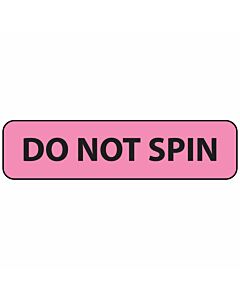 Label Paper Removable Do Not Spin, 1" Core, 1 1/4" x 5/16", Fl. Pink, 760 per Roll