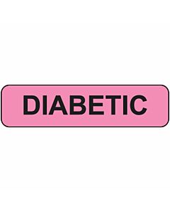 Label Paper Removable Diabetic, 1" Core, 1 1/4" x 5/16", Fl. Pink, 760 per Roll