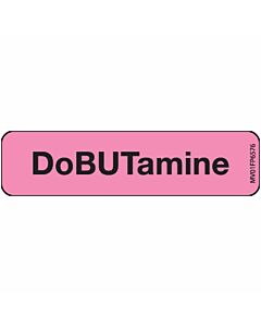 Label Paper Removable Dobutamine, 1" Core, 1 1/4" x 5/16", Fl. Pink, 760 per Roll