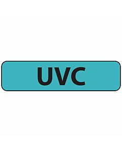 Label Paper Removable UVC, 1" Core, 1 1/4" x 5/16", Blue, 760 per Roll