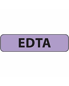 Label Paper Removable EDTA, 1" Core, 1 1/4" x 5/16", Lavender, 760 per Roll