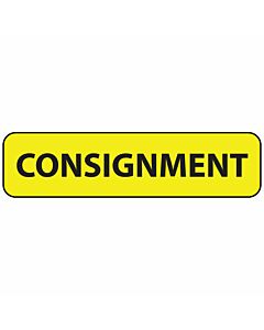 Label Paper Permanent Consignment 1" Core 1 1/4"x5/16" Yellow 760 per Roll