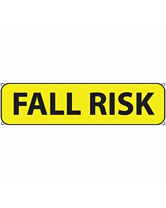 Label Paper Permanent Fall Risk 1" Core 1 1/4"x5/16" Yellow 760 per Roll