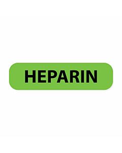 Label Paper Removable Heparin, 1" Core, 1 7/16" x 3/8", Fl. Green, 666 per Roll
