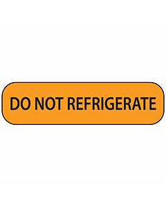 Label Paper Removable Do Not Refrigerate, 1" Core, 1 7/16" x 3/8", Fl. Orange, 666 per Roll