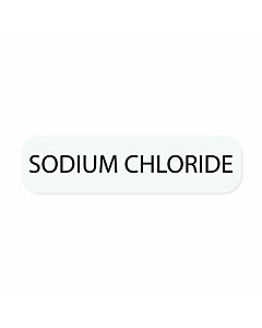 Label Paper Removable Sodium Chloride, 1" Core, 1 7/16" x 3/8", White, 666 per Roll