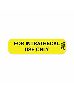 Label Paper Permanent for Intrathecal Use 1" Core 1 7/16"x3/8" Yellow 666 per Roll
