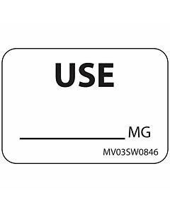 Lab Communication Label (Paper, Removable) Use Mg 1 7/16"x1 White - 666 per Roll
