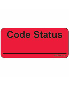 Label Paper Permanent Code Status 1" Core 2 1/4"x1 Fl. Red 420 per Roll