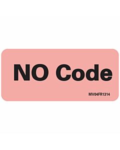Label Paper Permanent No Code, 1" Core, 2 1/4" x 1", Fl. Red, 420 per Roll