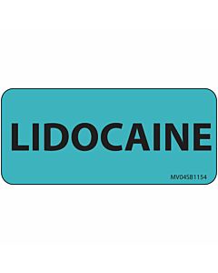 Label Paper Removable Licocaine, 1" Core, 2 1/4" x 1", Blue, 420 per Roll