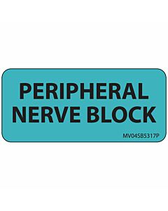 Label Paper Permanent Peripheral Nerve, 1" Core, 2 1/4" x 1", Blue, 420 per Roll