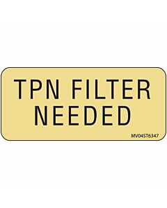 Label Paper Removable TPN Filter Needed, 1" Core, 2 1/4" x 1", Tan, 420 per Roll