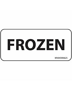 Label Paper Removable Frozen, 1" Core, 2 1/4" x 1", White, 420 per Roll