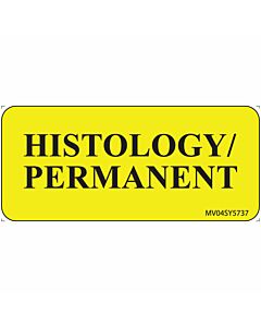 Label Paper Permanent Histology/, 1" Core, 2 1/4" x 1", Yellow, 420 per Roll