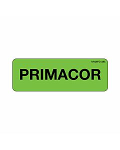 Label Paper Removable Primacor, 1" Core, 2 15/16" x 1", Fl. Green, 333 per Roll
