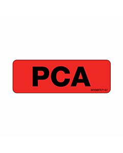 Label Paper Permanent PCA, 1" Core, 2 15/16" x 1", Fl. Red, 333 per Roll