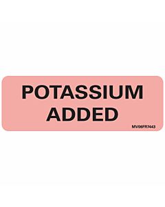Label Paper Permanent Potassium Added, 1" Core, 2 15/16" x 1", Fl. Red, 333 per Roll