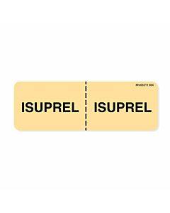 Label Paper Removable Isuprel: Isuprel, 1" Core, 2 15/16" x 1", Tan, 333 per Roll
