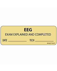 Label Paper Permanent EEG Exam Explained 1" Core 2 15/16"x1 Tan 333 per Roll