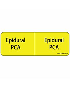 Label Paper Permanent Epidural Epidural 1" Core 2 15/16"x1 Yellow 333 per Roll