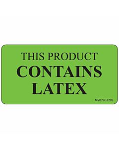 Label Paper Removable This Product, 1" Core, 2 15/16" x 1", 1/2", Fl. Green, 333 per Roll