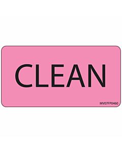 Label Paper Removable Clean, 1" Core, 2 15/16" x 1", 1/2", Fl. Pink, 333 per Roll