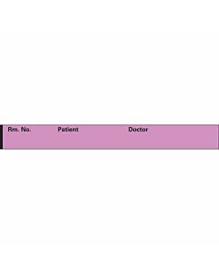 Binder/Chart Tape Removable "Rm. No. Patient", 1'' Core, 1/2 '' x 500'', Violet, 111 500 Inches per Roll