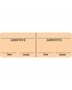 IV Label Paper Permanent Additive Additive 1" Core 2 15/16"x1 Fl. Orange 500 per Roll