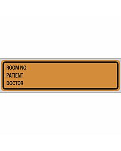 Label Paper Removable Room No. Patient, 1" Core, 5 3/8" x 1", 3/8" Copper 200 per Roll