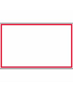 Lab Communication Tape with Red Border (Removable) 1 x500" White - 308 Imprints per Roll