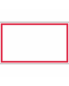 Lab Communication Tape with Red Border (Removable) 1 1/2" x500" White - 200 Imprints per Roll