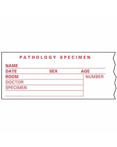 Lab Communication Tape (Removable)pathology Specimen 1 1/2" x500" White - 143 Imprints per Roll