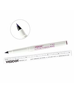 Viscot® Sterile Skin Marking Pen Ultra-Fine Tip, includes Ruler Gentian Violet, 100 per Case