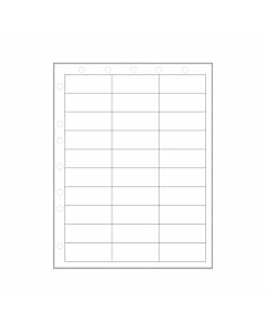 Chart Labels Laser 2 1/2x1 White - 4 Pks of 250 per Case