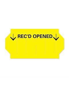 Label Compatible with TXII Guns Paper Permanent Recd Opened 1" Core 1x1/2" Yellow 1500 per Roll